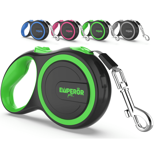 Emperor Pets 8m Retractable Dog Leash Large Dogs - Up to 50kg, Large Dog Leash Heavy Duty Dog Leash Retractable 8m - Green - GR26