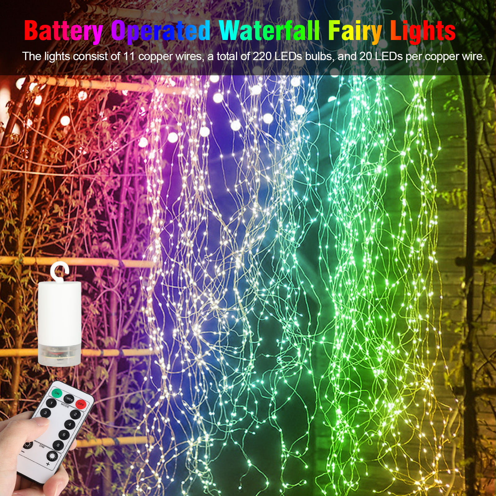 Fairy Lights Plug in, Color Changing Firecracker Lights Waterproof Cluster  Starry String Lights with APP & RF Remote, Music Sync Firefly Lights for  Christmas - China Christmas, Christmas Light