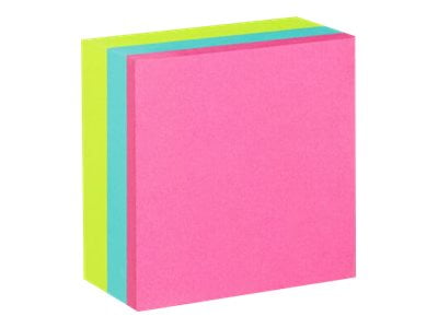 Post-it® Notes Cube 2027-BRT, Bright Colours, 3 in x 3 in (76 mm x 76 mm), 1 Cube/Pack, 400 Sheets/Cube