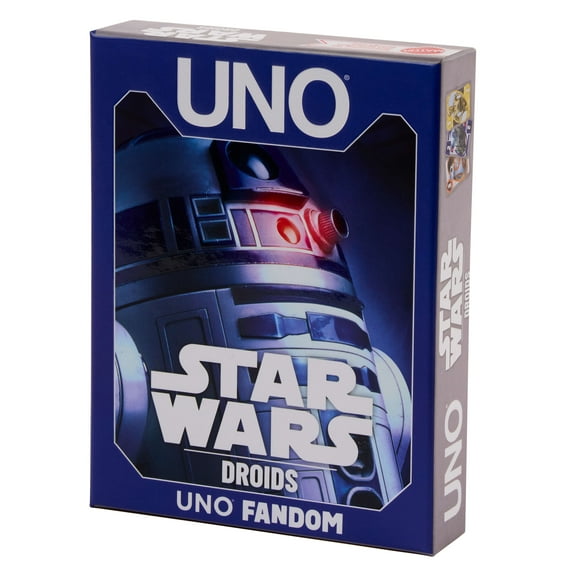 UNO Fandom Star Wars Droids Card Game with Deck & Foil Card for Kids, Adults & Family (Walmart Exclusive)