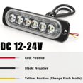 4pc LED Strobe Lights AIF4 for Trucks, Emergency Vehicles Grill Lights