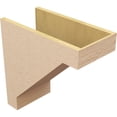 thumbnail image 5 of 10"W x 20"D x 20"H Classic Burlington Rough Cedar Woodgrain TimberThane Corbel, Primed Tan, 5 of 6