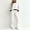 White, variant on Qiggri Women's 2 Piece Set Color Block Crew Neck Sweatshirt Elastic Waist Wide Leg Pants Lightweight Co‑Ord Tracksuit with Side Pockets for Coffee Run Daily Errands L
