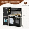 thumbnail image 3 of Costway Cuisine de Jeu pour Enfant, Ensemble de Cuisine pour Tout-Petit avec Tableau Noir Noir, 3 of 10