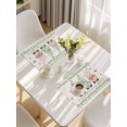 thumbnail image 5 of Easter Placemats Set of 4, Retro Farmhouse Gnomes Flowers Rabbit Eggs Plaid Placemats for Dining Table, Place Mats for Kitchen Tabletop, Waterproof Wipeable Dining Table Mats Set, 5 of 9