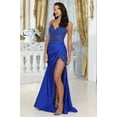 thumbnail image 3 of Women's May Queen MQ1787 Glitter V Neck Long Stunning Red Carpet Formal Gown 8, 3 of 9