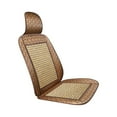 thumbnail image 2 of Summer Car Bamboo Mat Seat Cushion, Breathable Natural Cooling Pad for Truck SUV, Universal Fit Non Slip Bottom, Eco Friendly Cotton Polyester Driver Seat Cover, 2 of 7