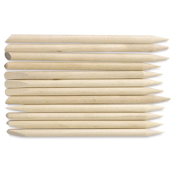 Amaco Wooden Modeling Tools - Set of 12, Assorted