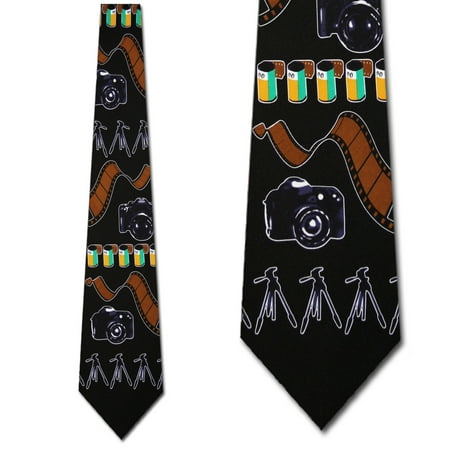 - Photography big stripe (Black) Necktie Mens Tie