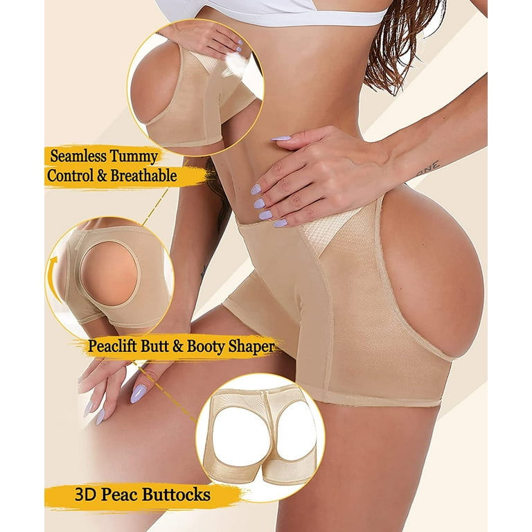 Butt Pads Underwear for Women Booty Padded Lace Panties Shape The Buttocks  Plump Curve Buttock and