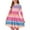 Hot Pink, variant on HAOTAGS Teen Girls' Striped Round-Neck Long-Sleeved Dresses Casual Spring Fall Dresses Blue Size 4 Years