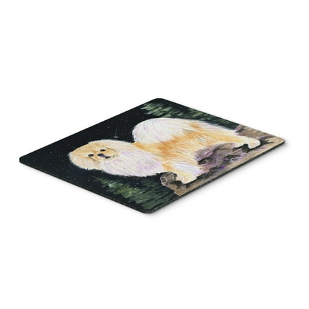 Starry Night Tibetan Spaniel Mouse Pad / Hot Pad / Trivet