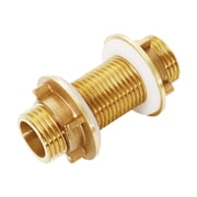 ROZYARD Brass Bulkhead Fitting for Water Tanks Garden Hoses, Resistant Design
