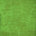 thumbnail image 1 of Ahgly Company Indoor Square Patterned Bright Green Area Rugs, 5' Square, 1 of 6