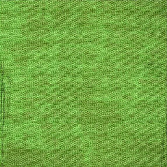 Ahgly Company Indoor Square Patterned Bright Green Area Rugs, 5' Square