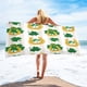 thumbnail image 1 of Toalla de playa de microfibra, ligera, resistente a la arena, de secado rápido, de 76 x 152 cm, súper suave, compacta, para viajes, piscina, natación, picnic, camping, manta multiusos., 1 of 5