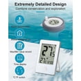 thumbnail image 4 of Termómetro digital inalámbrico flotante mejorado para piscinas, de fácil lectura, con monitor de temperatura exterior/interior., 4 of 5