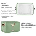 thumbnail image 2 of Yayeee 2 Pack Canvas Storage Basket with Handles for Shelves Fabric Bins Closet Organizer, Lemon Juice, 2 of 8