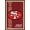 Mahogany Framed Version, variant on NFL San Francisco 49ers - Retro Logo 14 Wall Poster, 22.375" x 34"