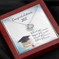 thumbnail image 5 of Love Knot Necklace, To My 2021 Graduate, Necklace For Daughter, Daughter Jewelry, Daughter Gift, Graduation Giftr, Anniversary Gift, . Necklace Jewelry With Meaningful Messages Card & Box, 5 of 7