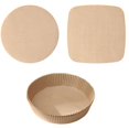 thumbnail image 1 of Lot de 130 tapis de cuisson en papier silicone résistant à l'huile pour friteuse à air, 1 of 4