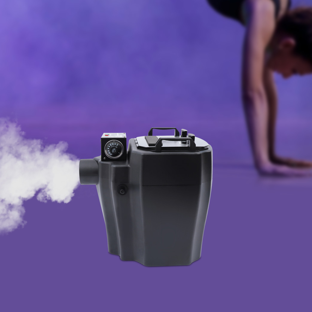 6000W 110V Manual Dry Ice Fog Machine Low Lying Smoke Machine Stage Effect Black 60Hz For Wedding Party