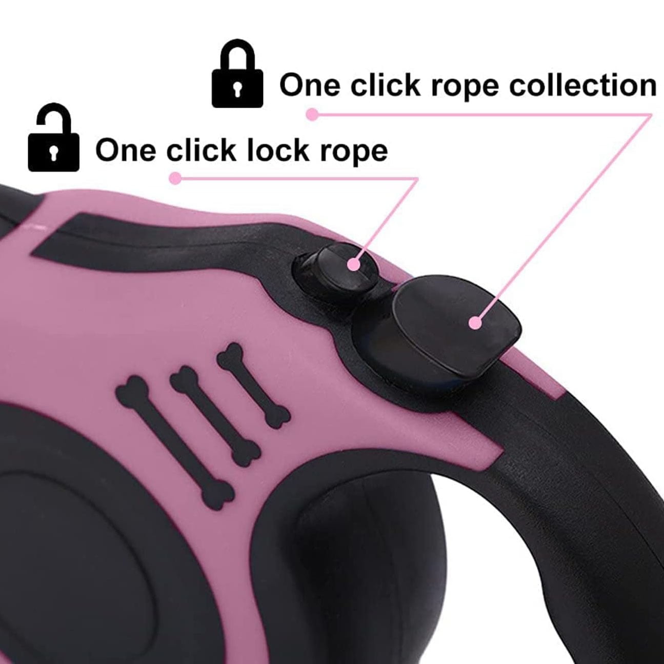 5M Long Line Retractable Dog Leash For Small & Medium Dogs