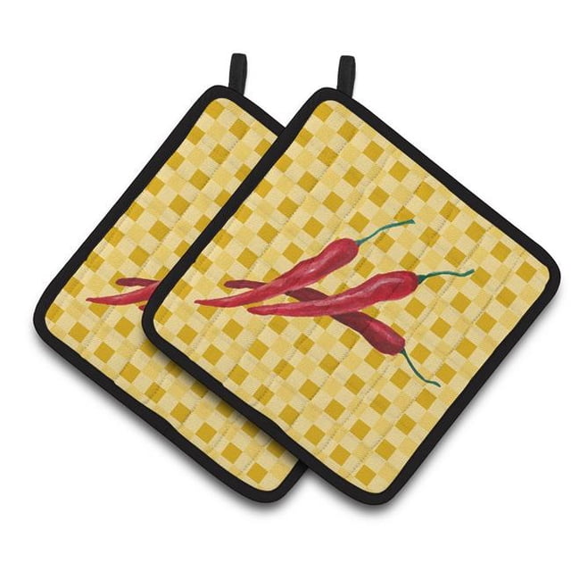 Carolines Treasures BB7195PTHD Piments sur Panierweave Paire de Porte-Pots