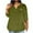 Army Green, variant on Ltctricy Plus Size Tops for Women 3/4 Length Sleeve V Neck Curved Hem Casual Loose T Shirts Tunic Tee Blouses(Blue,Large)