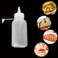 thumbnail image 4 of Cateissary Botella de plástico para apretar, portátil, 100ml, cera, salsa barbacoa, aceite, especias, interior, cocina, comedor, cocina, Picnic, Cocina y Comedor PC 1, 4 of 6
