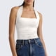 thumbnail image 2 of Camiseta sin mangas de color liso para mujer - Blusa informal y sexy para el verano, poliéster/spandex, tallas S-L, 2 of 4