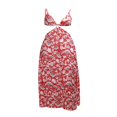 thumbnail image 2 of PENGXIANG Été Femmes Boho Plage Robes Floral Imprimé Spaghetti Sangle Dos Nu V Cou Découpé Bodycon Longue Robe Partie, 2 of 10