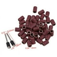 thumbnail image 4 of 50Pcs 320 Grit Drum Sanding Bands Sleeves + 2Pcs Mandrels Sandpaper Rotary Tool, 4 of 10