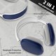 thumbnail image 3 of Paquete de 2 fundas para auriculares y diadema de silicona suave antiarañazos y a prueba de polvo para AirPods Max de Apple - Accesorios para Airpods Max, color azul, 3 of 5