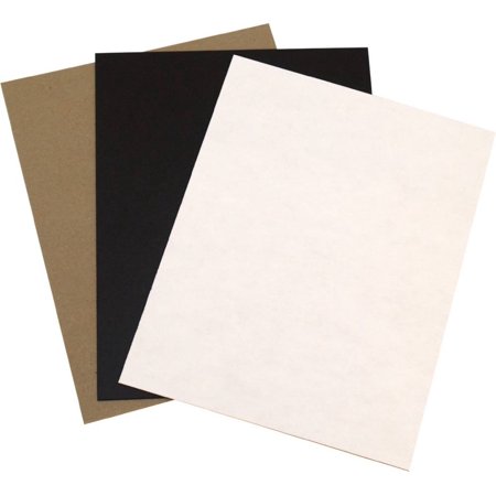 UPC: 0096701143436 | Grafix Medium Weight Chipboard Assorted 8.5 x11  15/Pkg-