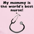 thumbnail image 2 of CafePress - My Mommy Is The Words Best Nurse Body Suit - Long Sleeve Cotton Baby Bodysuit, 2 of 4