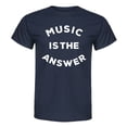 thumbnail image 2 of Instant Message - Music is the Answer Short Sleeve Graphic T-Shirt, 2 of 6