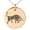 Rose, variant on Stainless Steel Celtic Bull Rune Engraved Small Medallion Circle Charm Pendant Necklace
