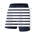 thumbnail image 5 of Awwp Men's Swim Shorts with Pockets Elastic Waist Lightweight 5 Inch Board Shorts Bathing Suits Beach Swimwear Black Size: L, 5 of 6