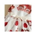 thumbnail image 5 of Valentines Days Summer Baby Girls Princess Dress Strap Sleeveless Cartoon Bear Printed A-Line Mini Sundress 0-3Y, 5 of 9