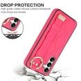 thumbnail image 3 of Allytechgroup Galaxy A54 5G Case with Keychain, Luxury Girly PU Leather Back Cover Bracket Stand Shockproof Bumper Drop Proof Phone Case Cover for Samsung Galaxy A54 5G, Rose, 3 of 8