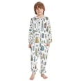 thumbnail image 2 of Vzayyk 4T-14Y Size Aviliable Cozy One-Piece Footless Sleeper Pajama Camping Elements, 2 of 8