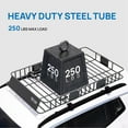 thumbnail image 3 of TUFFIOM 64"x 39"x 6" Universal Rooftop Cargo Carrier Basket, Extendable Steel Roof Rack Basket w/Straps with Hook, Heavy Duty Car Top Rack Luggage Holder Carrier Basket for SUV Car Truck Van, 3 of 8