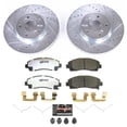 thumbnail image 2 of PowerStop Front Z26 Street Warrior Carbon-Fiber Ceramic Brake Pad and Drilled and Slotted Rotor Kit Fits: HONDA Select Models K5939-26, 2 of 3