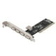thumbnail image 1 of Tarjeta de expansión PCI a 4+1 USB de 480Mb/s para MS para Windows 98Se me/2000/XP, 1 of 8