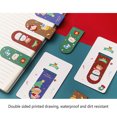 thumbnail image 4 of Matsuzay Marcapáginas de piedra imán de Navidad, marcadores de página de estilo bonito, Clip de muñeco de nieve de Navidad plegable, carpeta de doble Suministros de escritura y corrección Regalo, 4 of 6