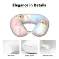 thumbnail image 4 of Travel Pillow Memory Foam, Head Neck Support Airplane Pillow For Traveling, Car, Home, Travel Neck Flight Pillow 12 Inches Bows And Bells, 4 of 8
