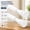 White, variant on Adjustable Tension Curtain Rod 26-48 Inch 6 Pack Black Expandable Spring Rods No Drilling for Closet Kitchen Cupboard Wardrobe