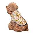thumbnail image 5 of Honeii Boho Flowers Print Small Dog Hoodies Pet Hooded Sweatshirts Fall Winter Puppy Cat Sweaters Warm Clothes for Small Dogs Outfits Costume-X-Small, 5 of 7
