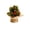 C, variant on SugarBloom Christmas Mini Tabletop Decor - 5.11In Artificial Pine Arrangement with Red Berries, Pinecones & Burlap Wrapping, Festive Desktop Ornament for Holiday Decor,C